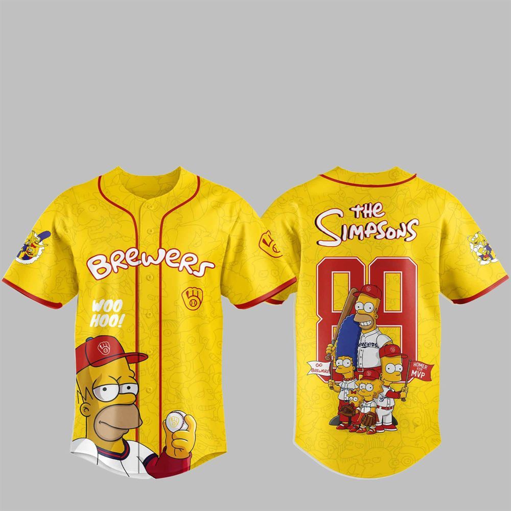 2025 Brewers The Simpsons Jersey - Grishko.com