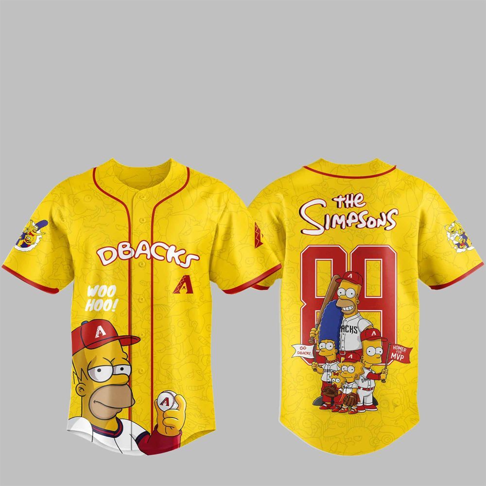 2025 Diamondbacks The Simpsons Jersey - Grishko.com