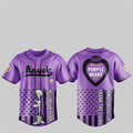 2025 LA Angels National Purple Heart Day Jersey - Grishko.com
