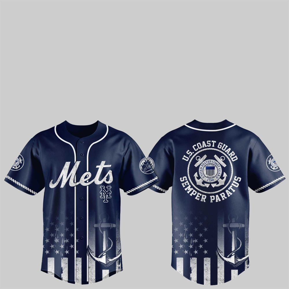 2025 NY Mets US Coast Guard Semper Paratus Jersey - Grishko.com