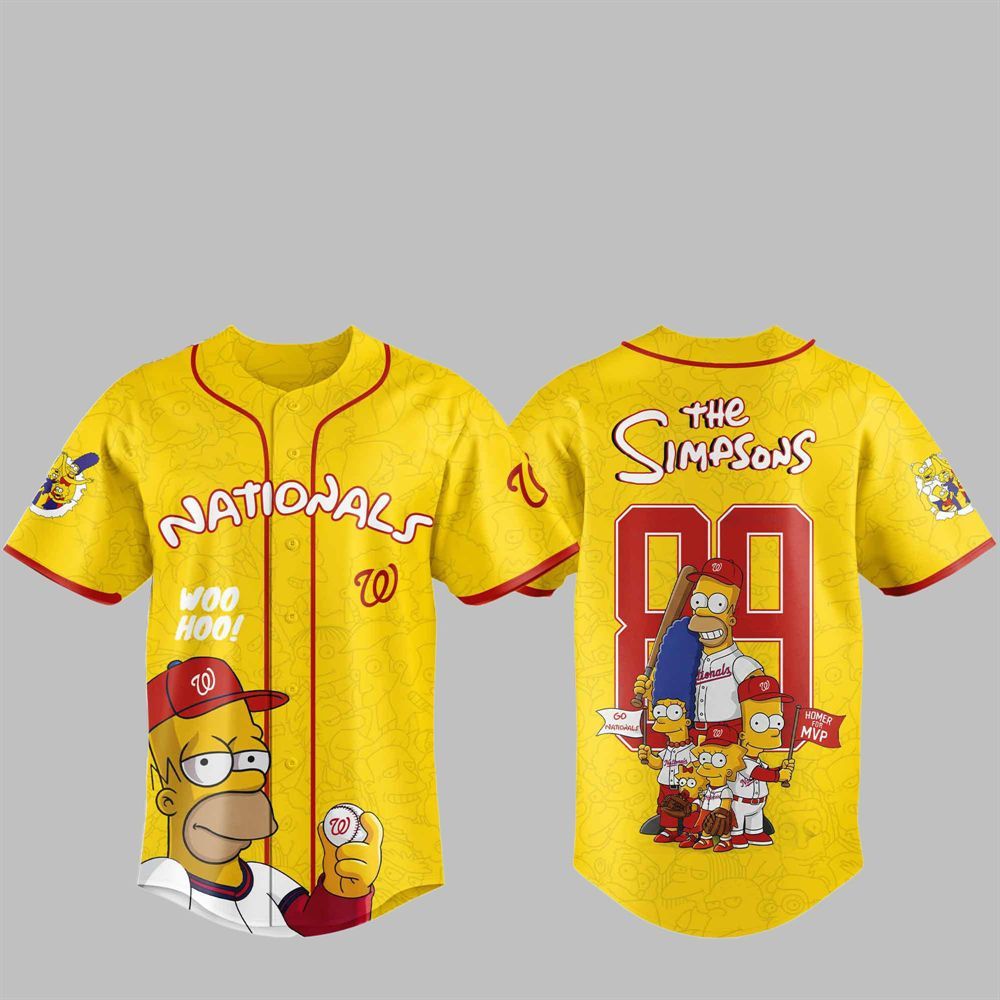 2025 Nationals The Simpsons Jersey - Grishko.com