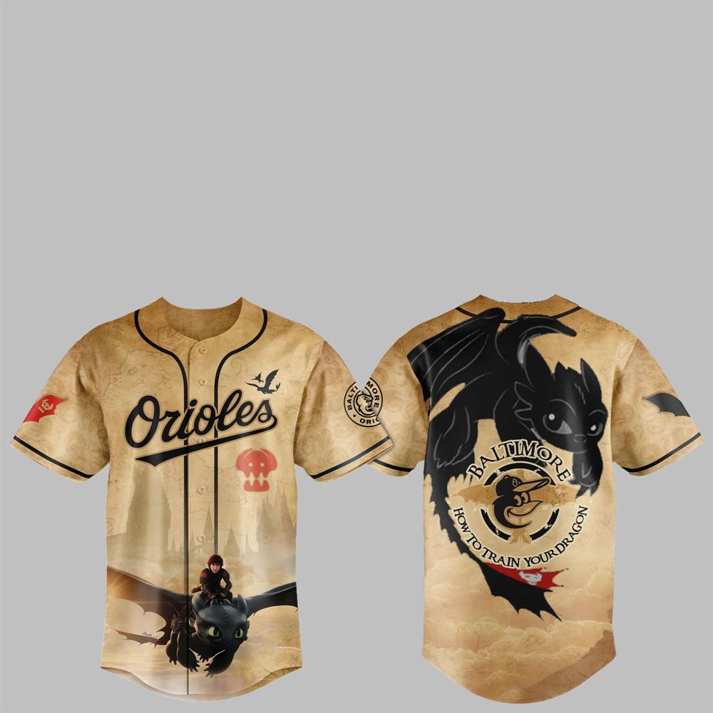 2025 Orioles How to Train Your Dragon Jersey - Grishko.com