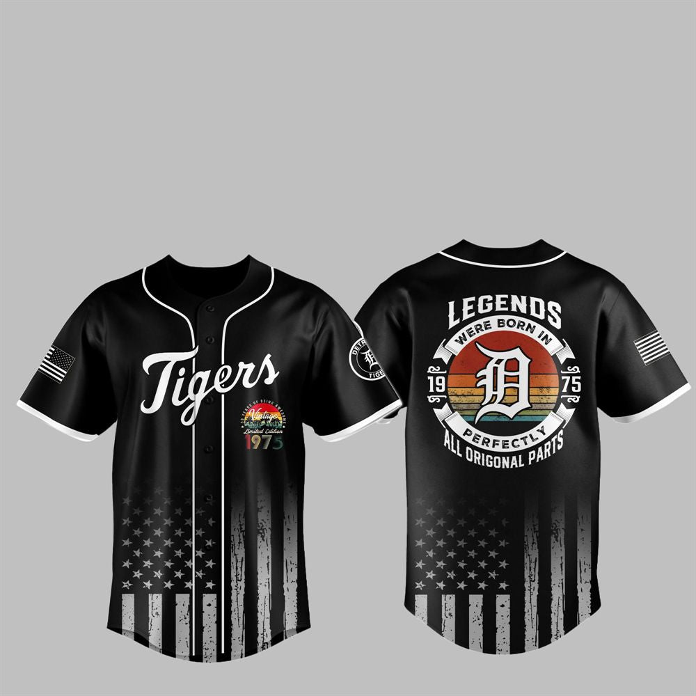 2025 Tigers Legends Were Born 1975 Jersey - Grishko.com