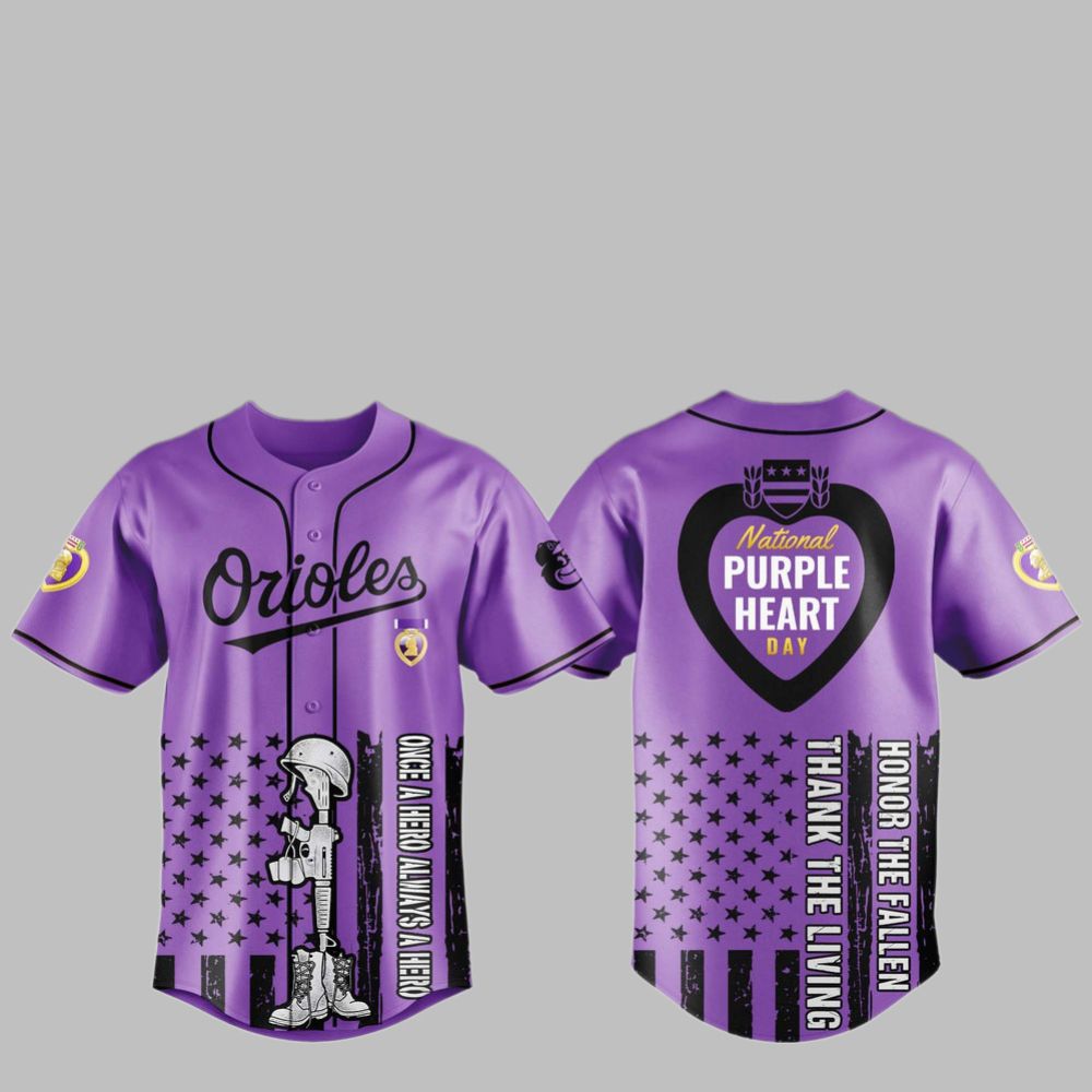 Orioles Purple Heart Day Jersey 2025 - Grishko.com