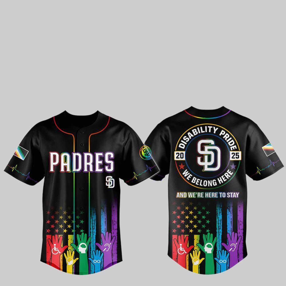 SD Padres 2025 Pride Month Baseball Jersey - Grishko.com