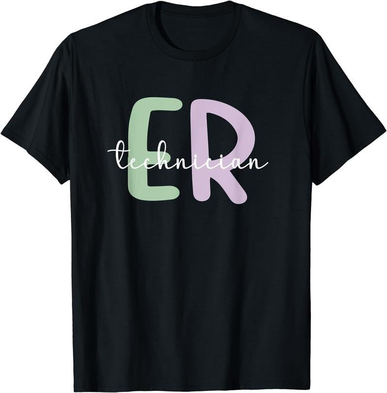 [100% Cotton]Emergency Room Technician ER Technician ER Tech T-Shirts