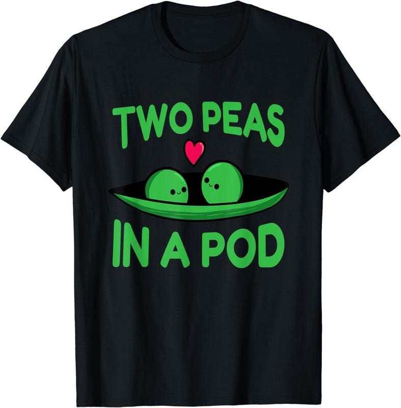 [100% Cotton]Two Peas Pod T-Shirts