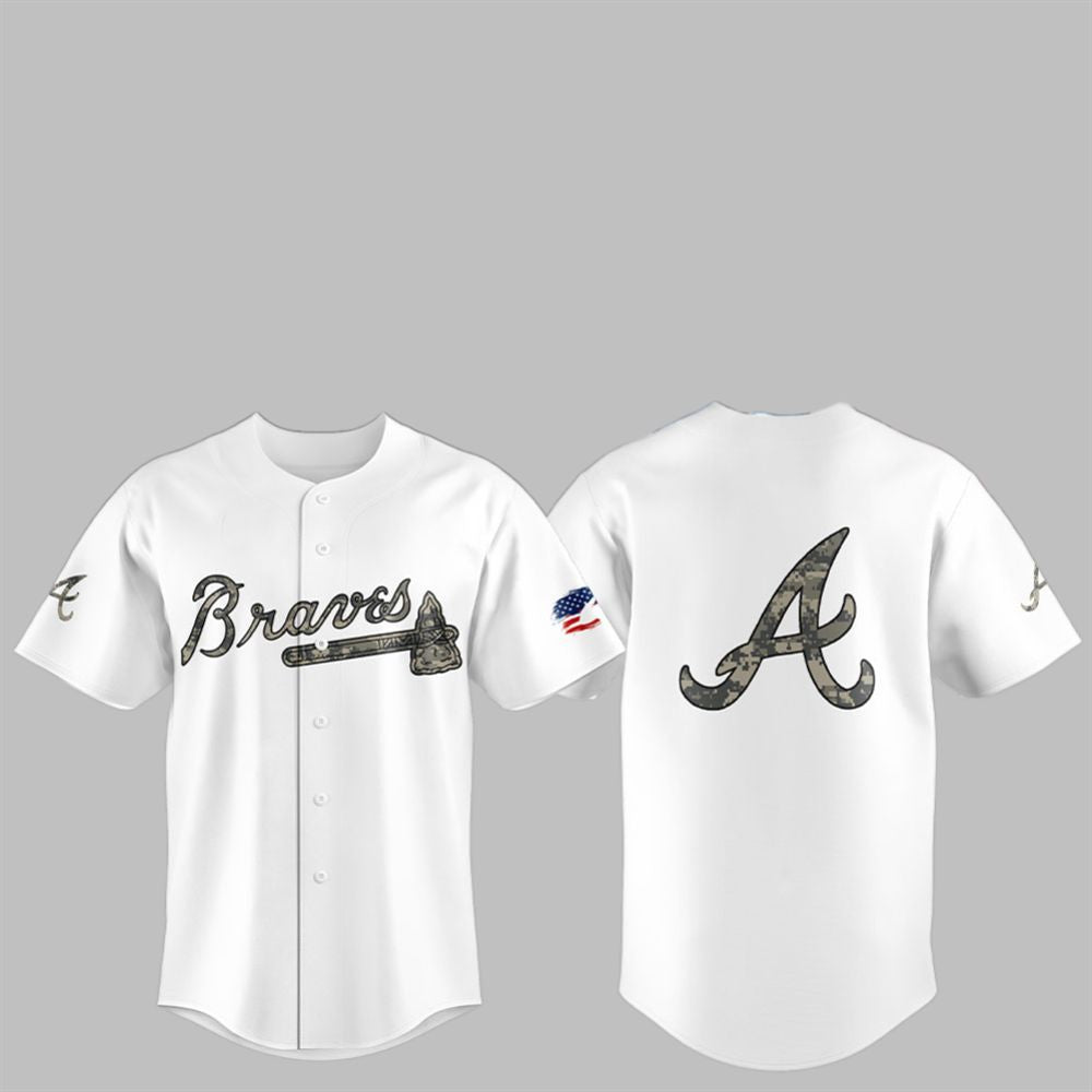 2025 Atlanta Braves Military Appreciation Jersey - Grishko.com