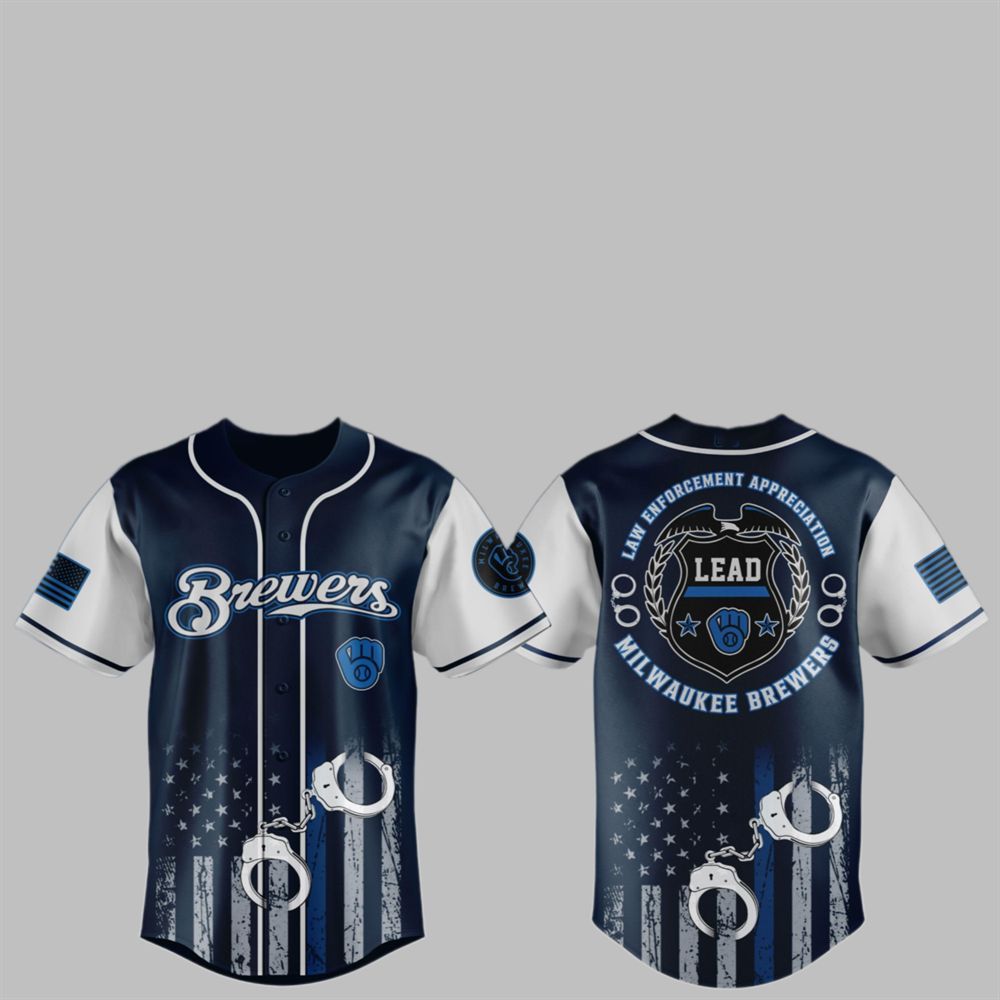 2025 Brewers x Law Enforcement Appreciation Day Jersey - Grishko.com