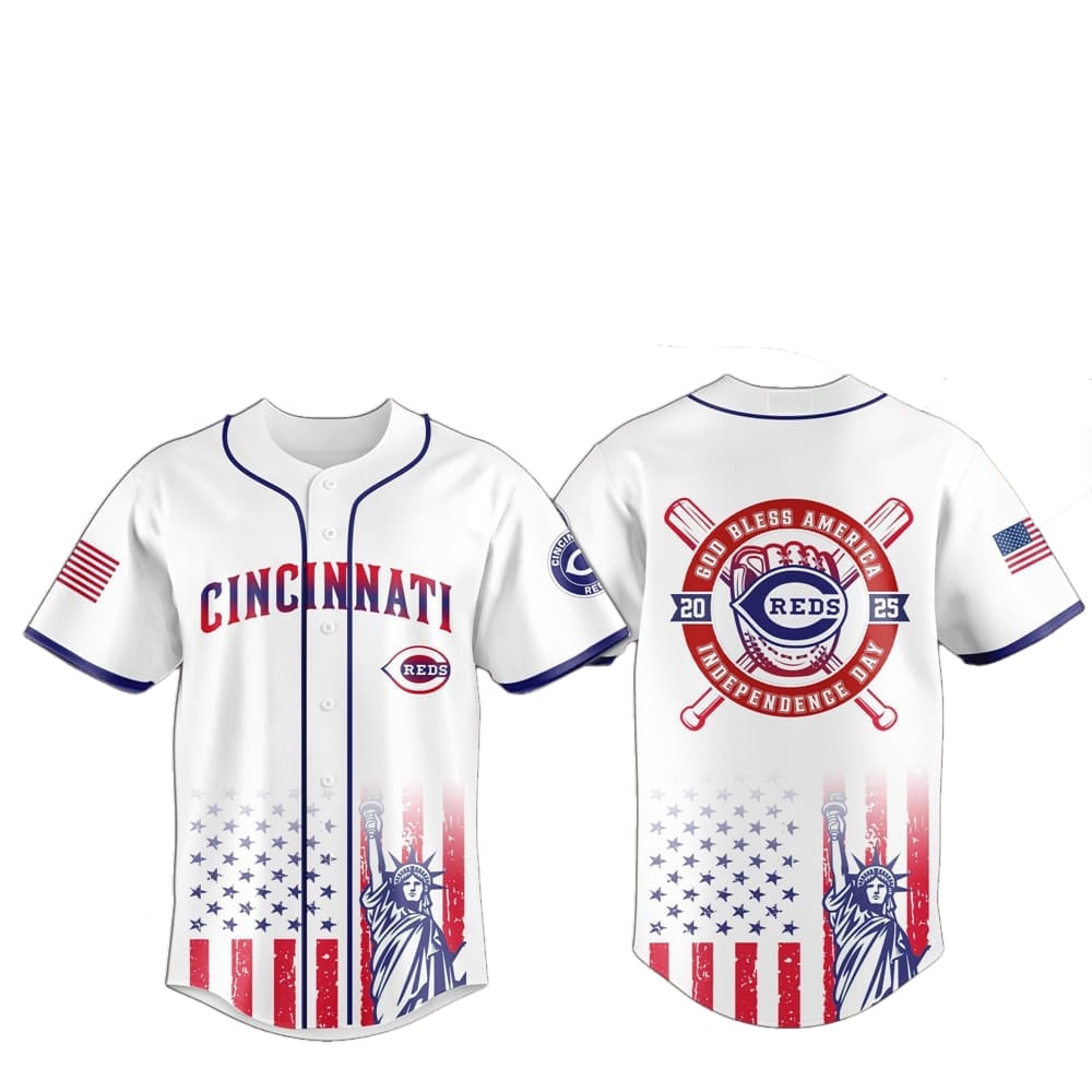 2025 Cincinnati Reds 4th Of July Independence Day Jersey - Grishko.com