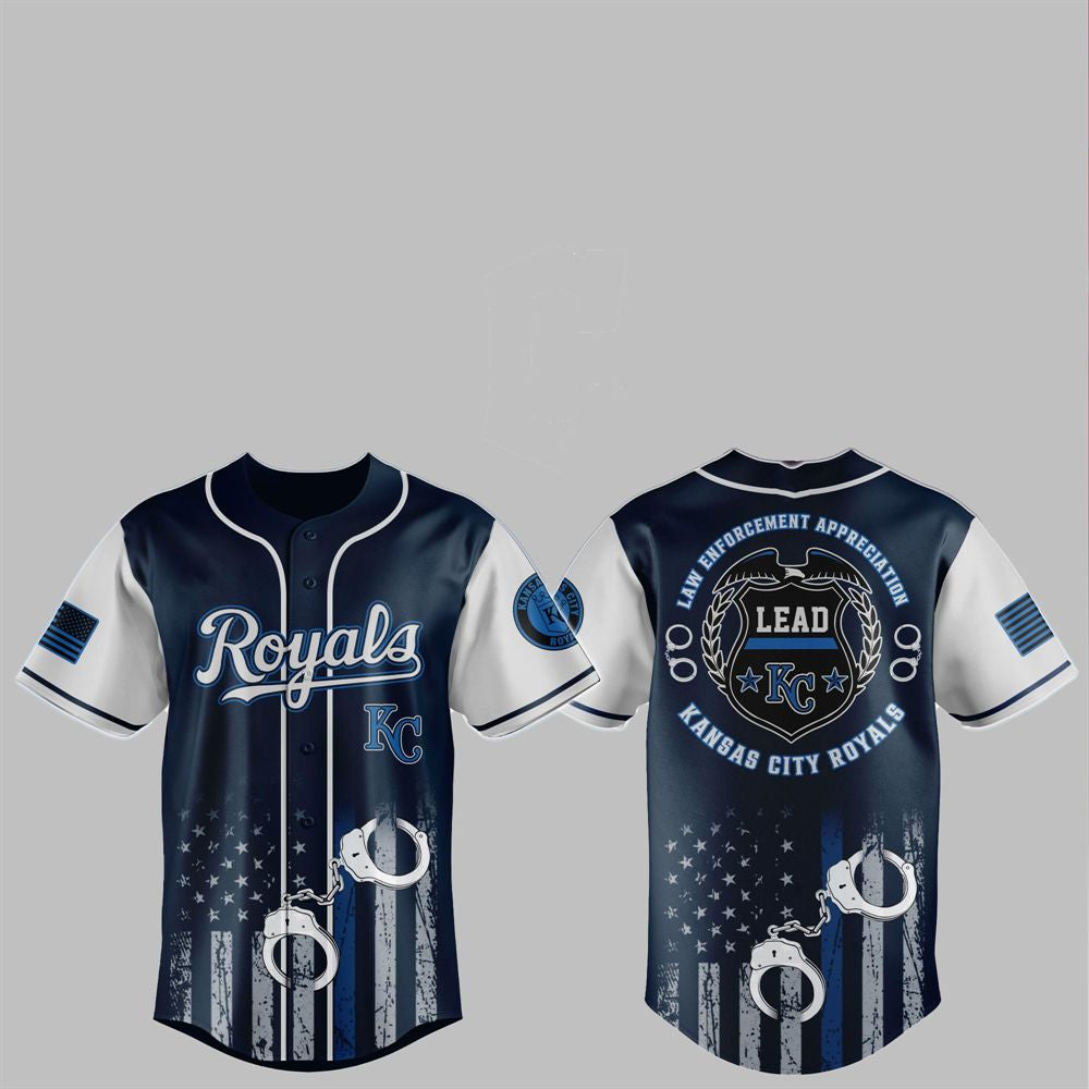 2025 KC Royals Law Enforcement Appreciation Day Jersey - Grishko.com
