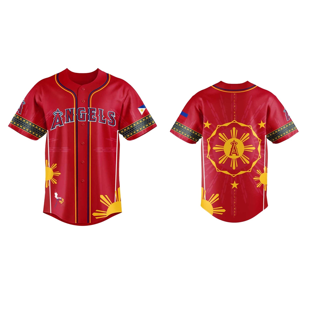 2025 LA Angels Filipino Heritage Night Jersey - Grishko.com