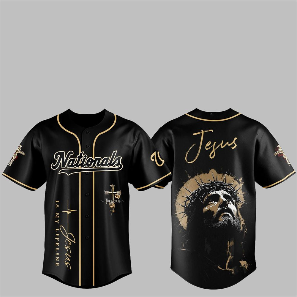2025 Nationals Jesus Baseball Jersey - Grishko.com