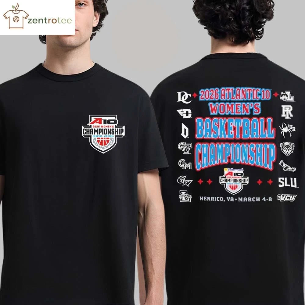 2026 Atlantic 10 Women’s Basketball Championship Bracket March 4 8 2026 In Henrico Virginia tee