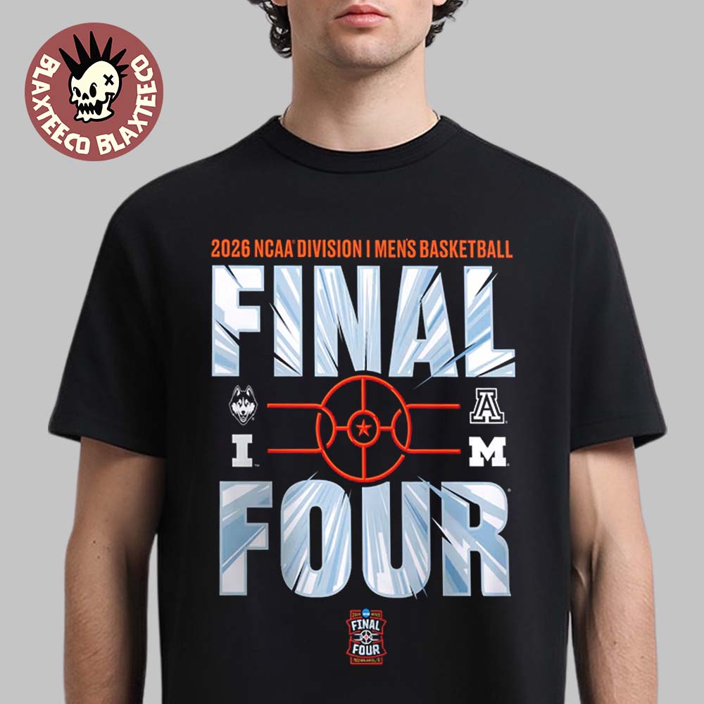 2026 NCAA Men’s Basketball Tournament March Madness Final Four Bracket T-Shirt