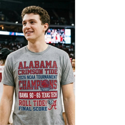 2026 NCAA Tournament Alabama 90 65 win Texas Tech shirt