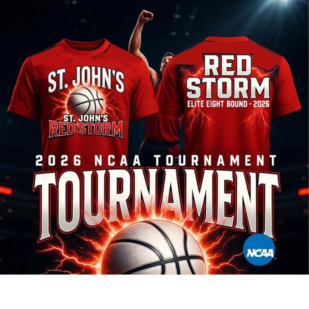 2026 NCAA Tournament Elite Eight St John’s Red Storm men’s basketball shirt