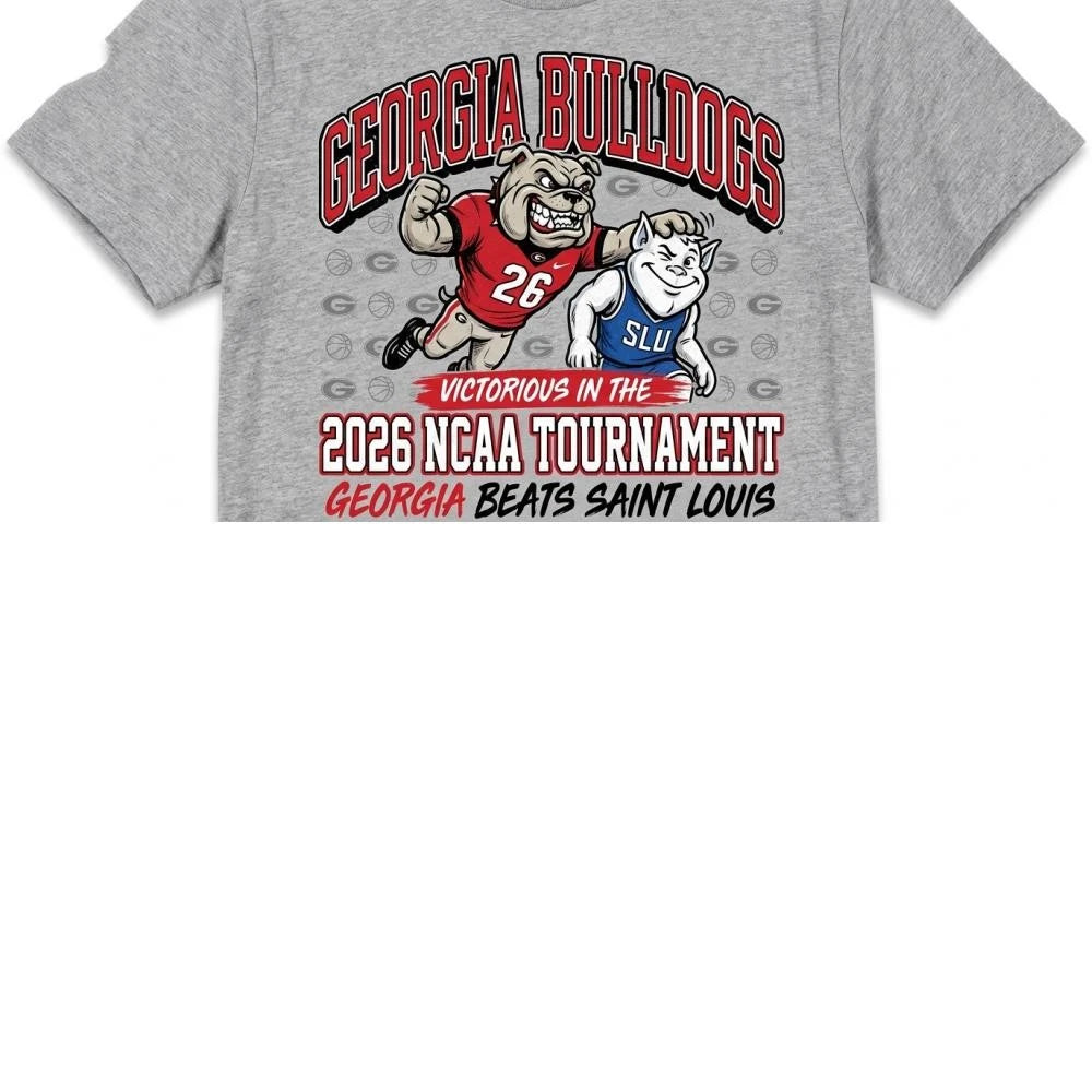 2026 NCAA Tournament Shirt – Georgia Bulldogs Beats Saint Louis Billikens Victory Graphic Tee