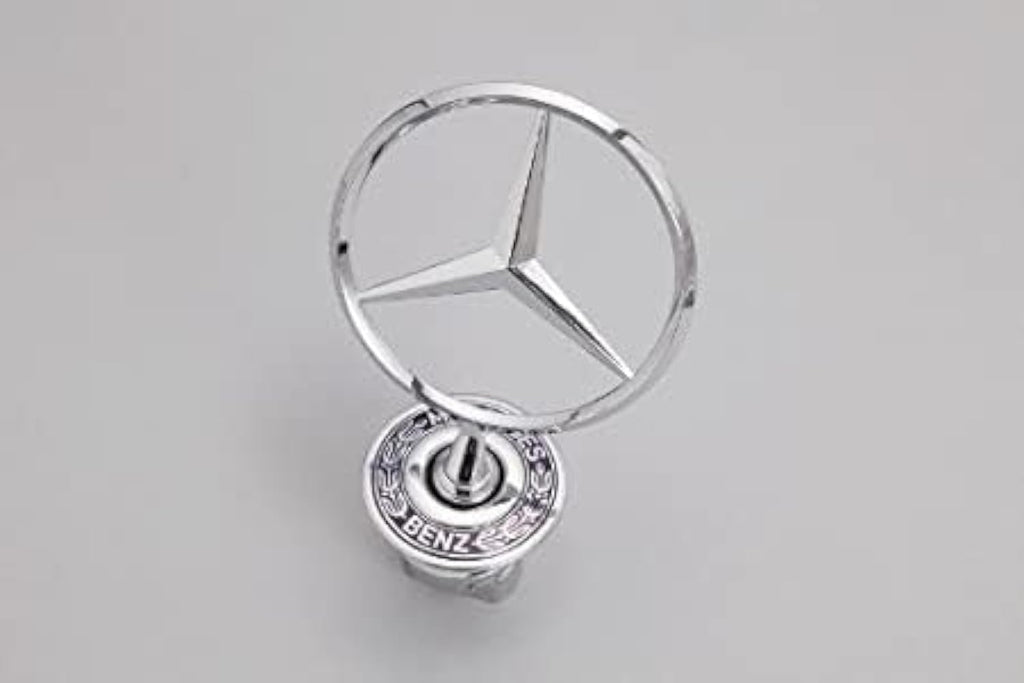 Mercedes C230 Sedan 2003 2004 2005 Front Hood Chrome Emblem, Genuine OEM 2108800186, Benz Star Hood Ornament