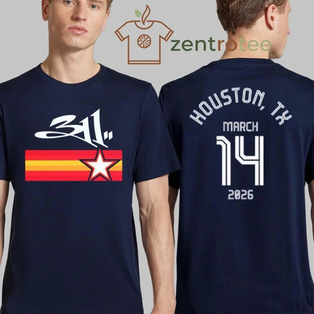 311 Houston Texas 2026 Event Merch Tee Moon To Mars Festival On March 14 2026 tee
