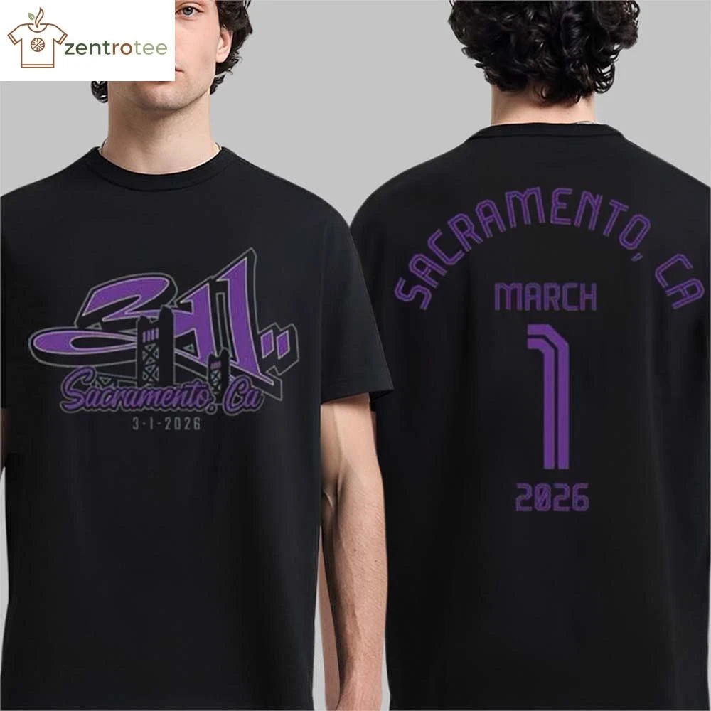 311 Sacramento California 2026 Event Merch Tee At Channel 24 On March 1 2026 tee