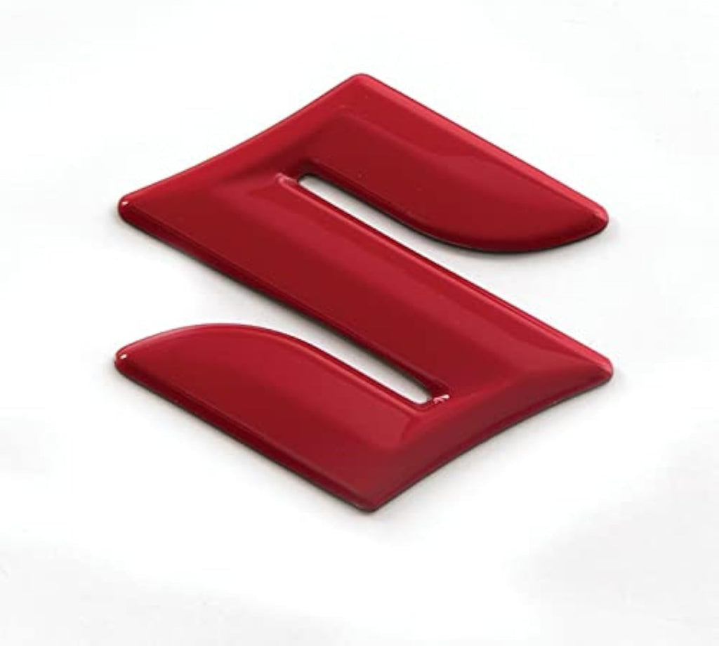 Suzuki S Red Logo 3D Emblem Decal Kit of 2 990A0-94020