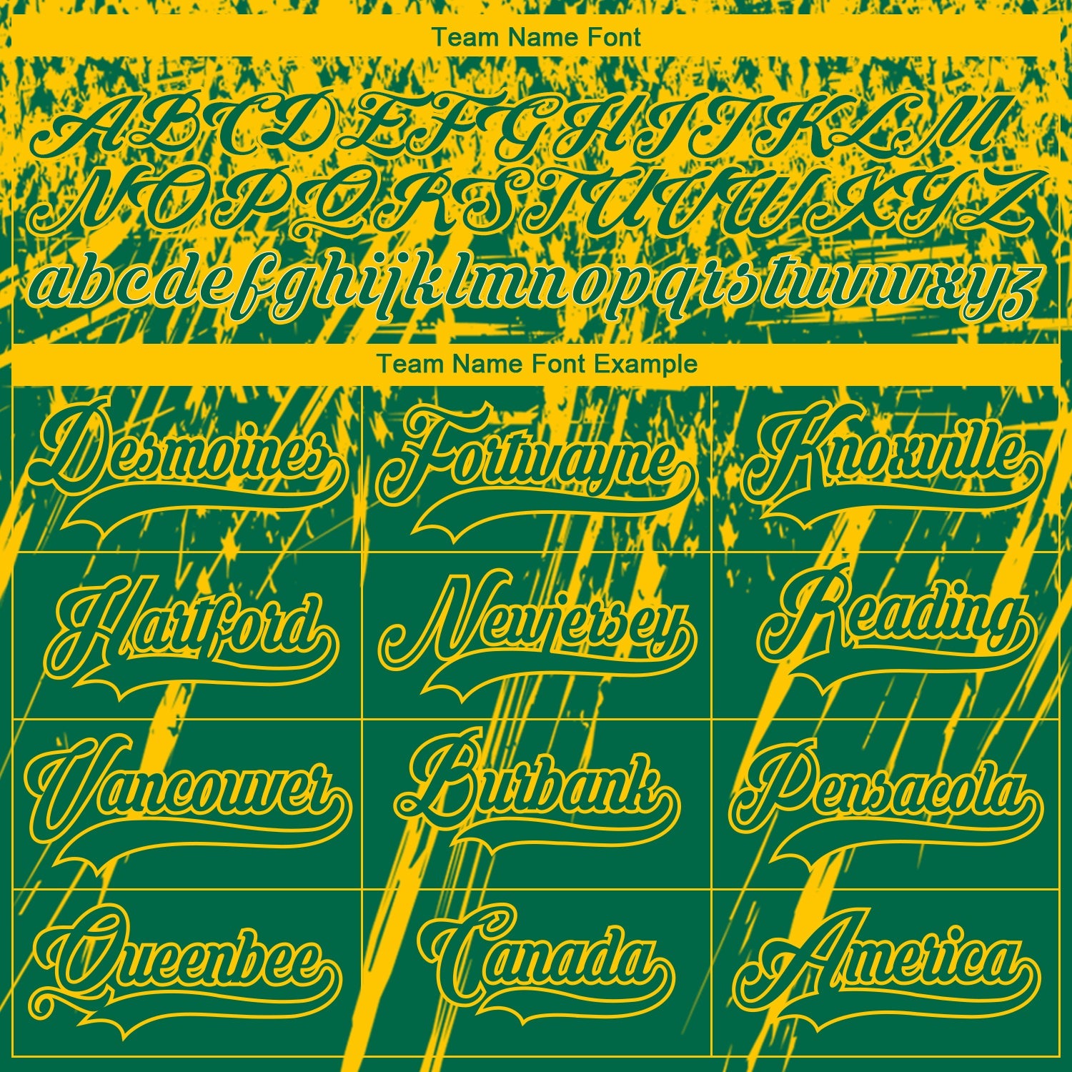 Custom Kelly Green Yellow-White 3D Splash Hockey Lace Neck Jersey