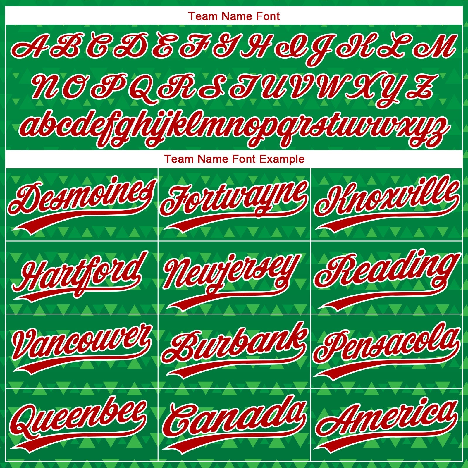 Custom Kelly Green Red-White 3D Pattern Design Authentic Baseball Jersey