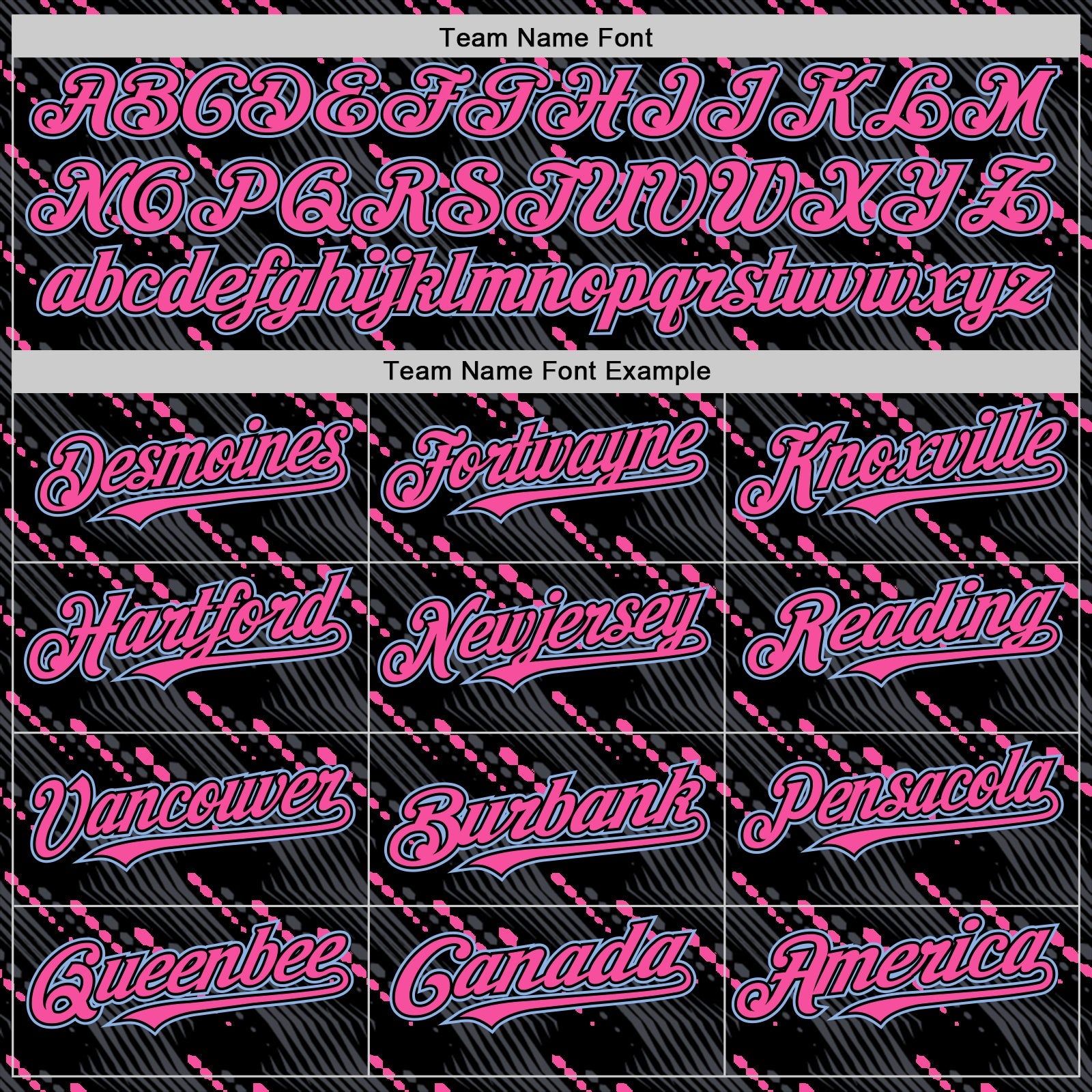 Custom Black Light Blue-Pink 3D Pattern Design Slant Lines Authentic Baseball Jersey