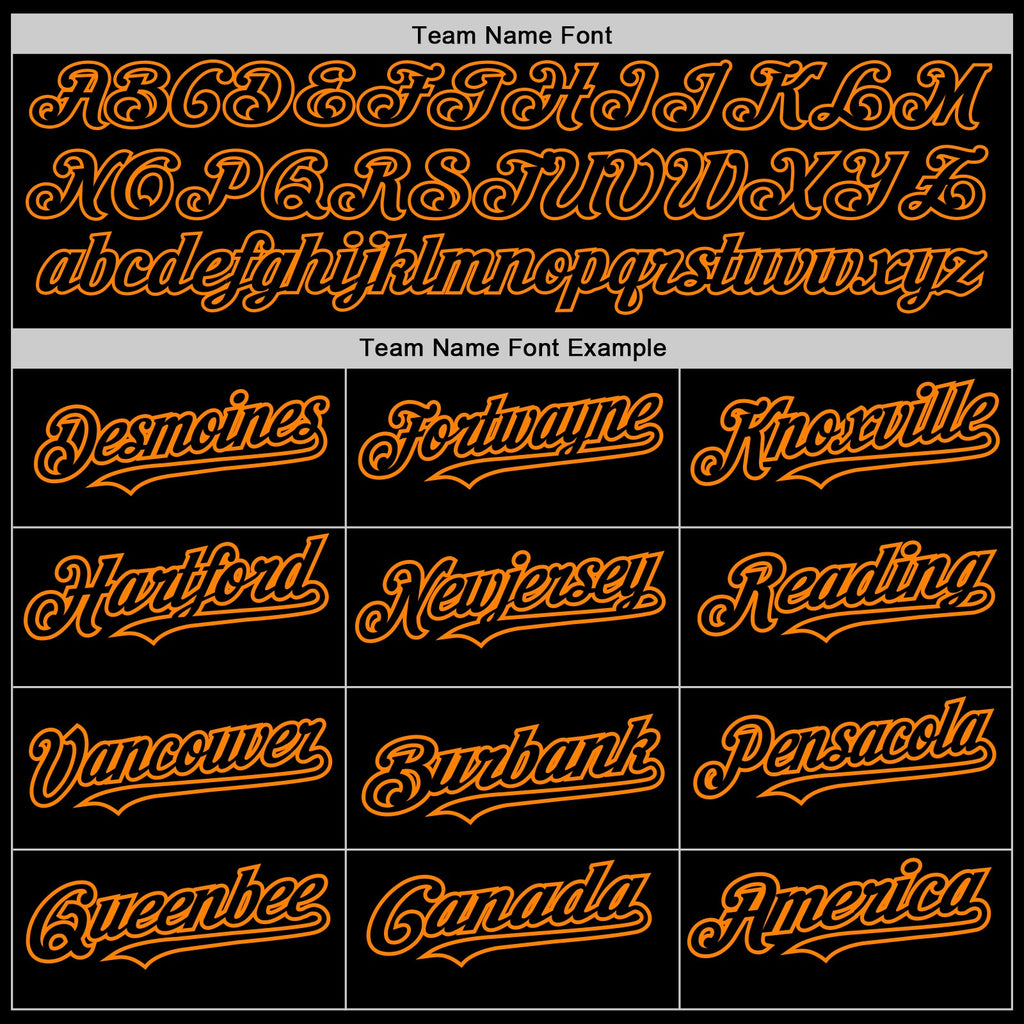 Custom Black Bay Orange 3D Pattern Design Abstract Splatter Grunge Art Authentic Baseball Jersey