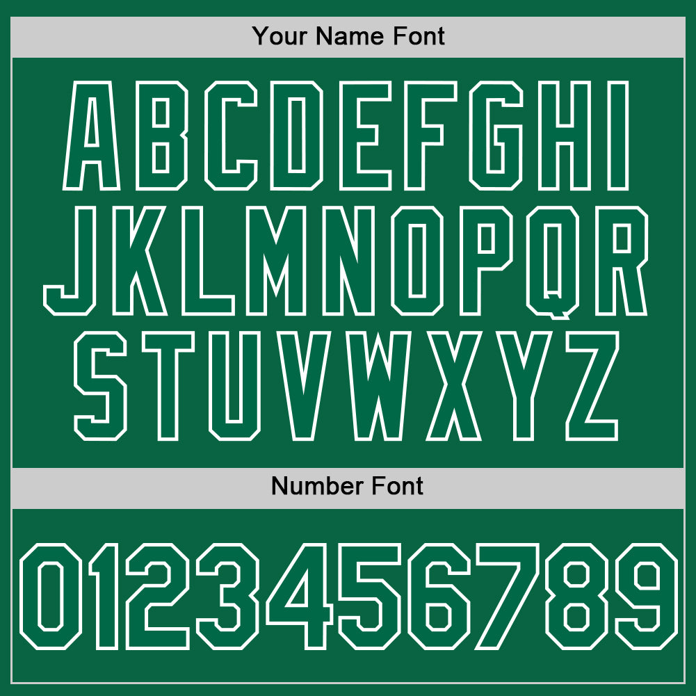 Custom Kelly Green White Line Authentic Baseball Jersey