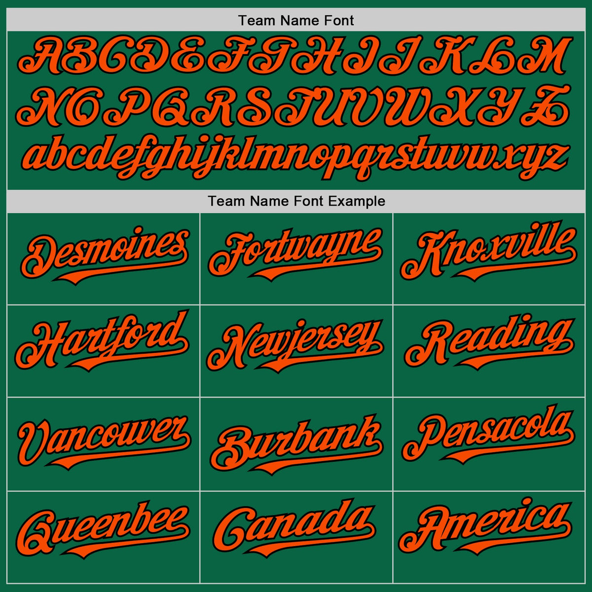 Custom Kelly Green Orange-Black Line Authentic Baseball Jersey