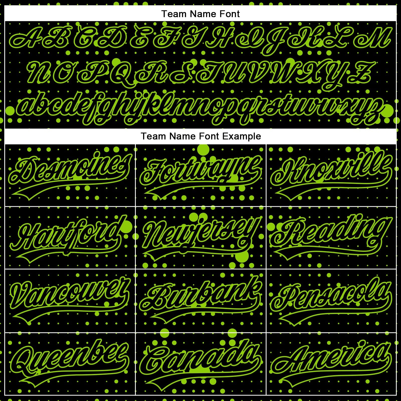 Custom Black Neon Green 3D Pattern Design Geometric Halftone Dots Authentic Baseball Jersey