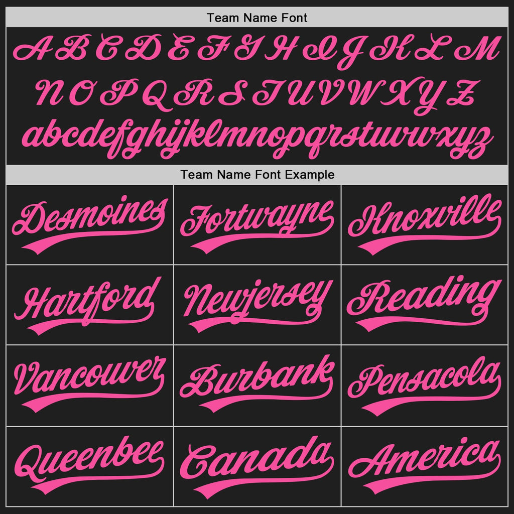 Custom Black Pink-Aqua 3D Pattern Design Abstract Network Authentic Baseball Jersey