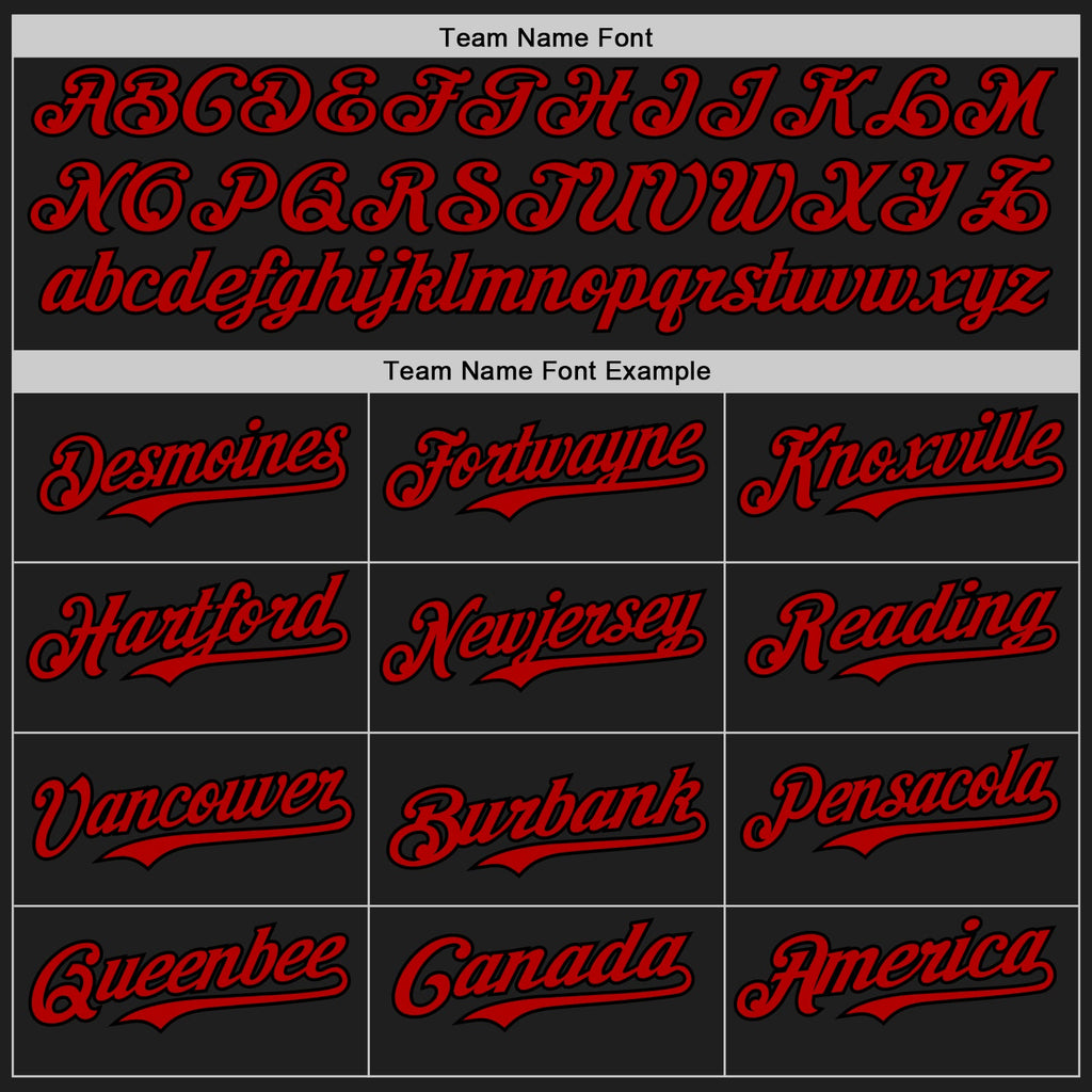 Custom Black Red-Gold 3D Pattern Design Confetti Authentic Baseball Jersey