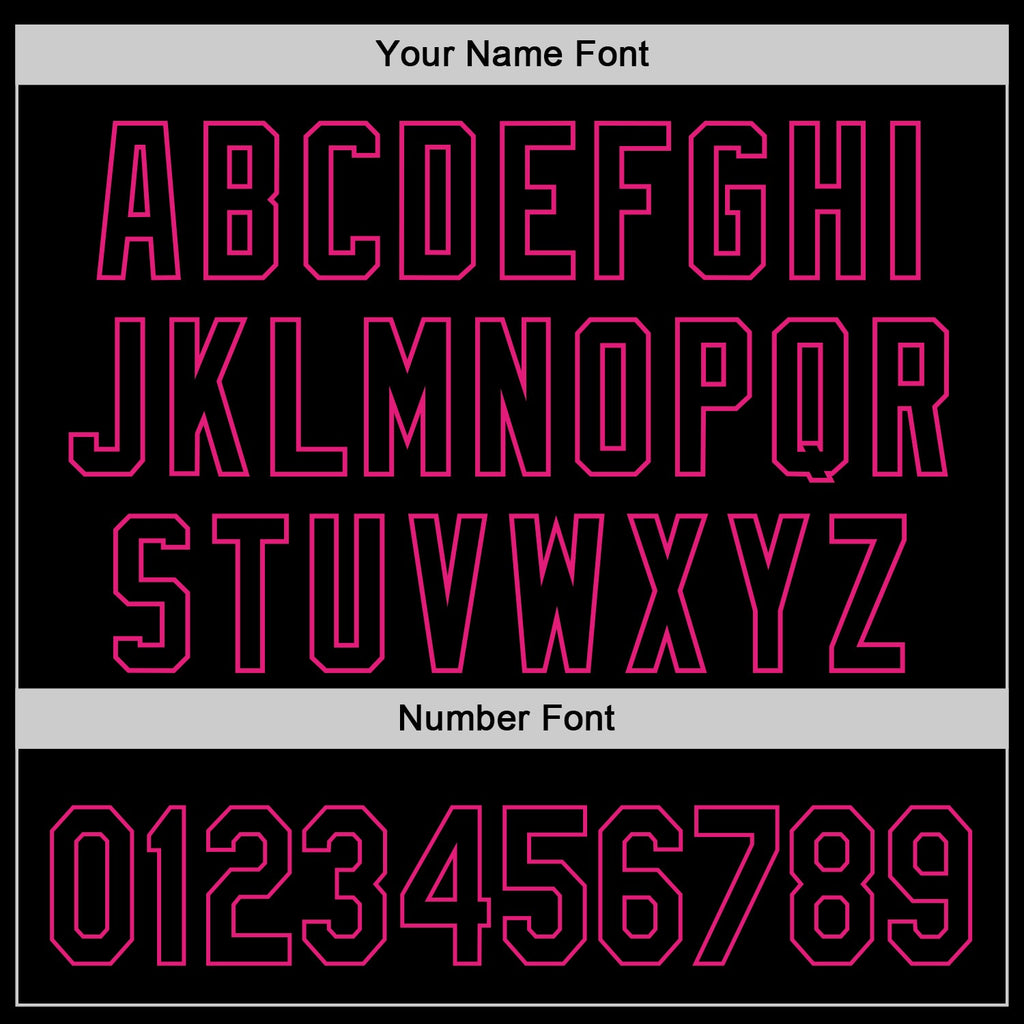 Custom Black Hot Pink 3D Vaunsart Messy Party Authentic Baseball Jersey