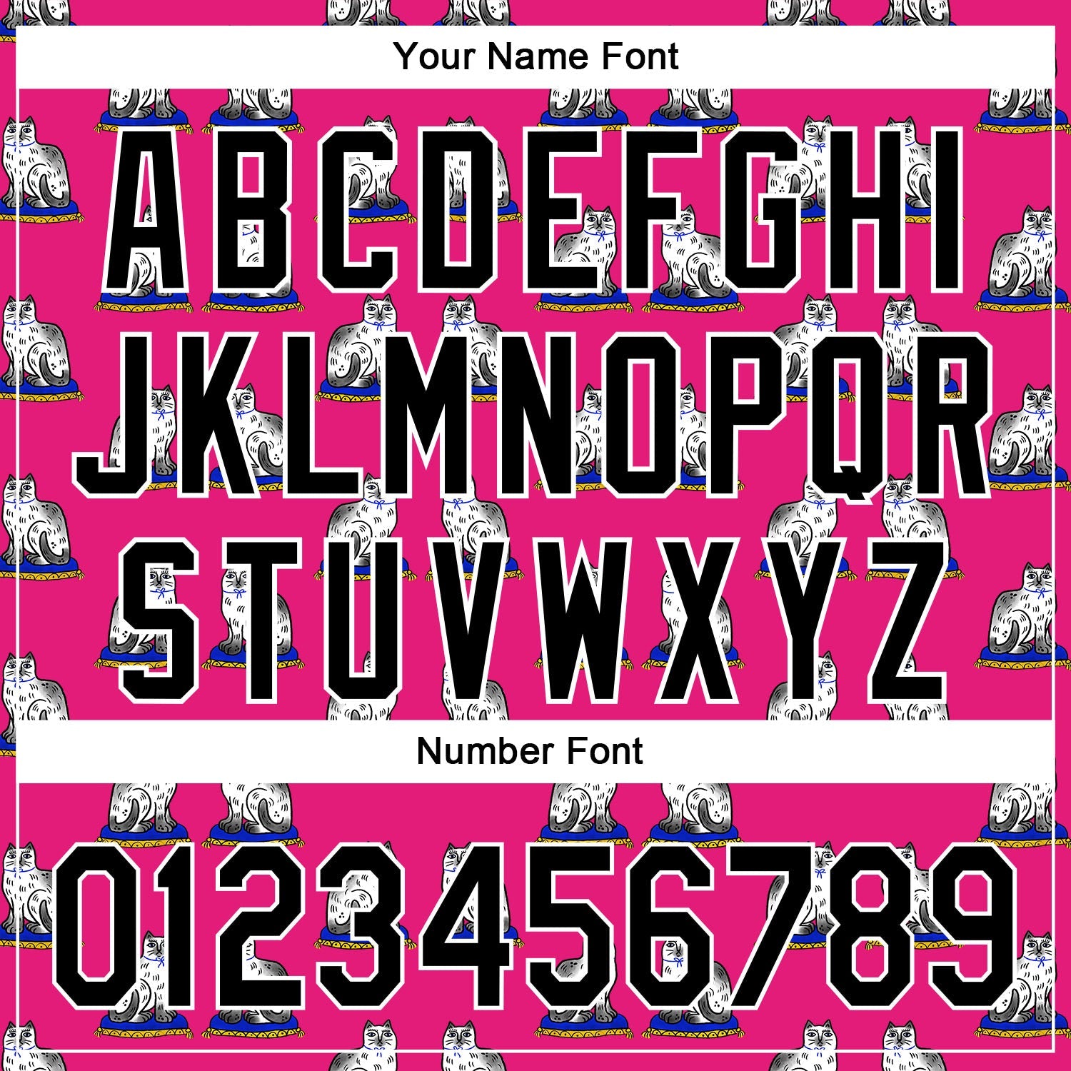 Custom Hot Pink Black-White 3D Emi Bee Staffordshire Cat Authentic Baseball Jersey