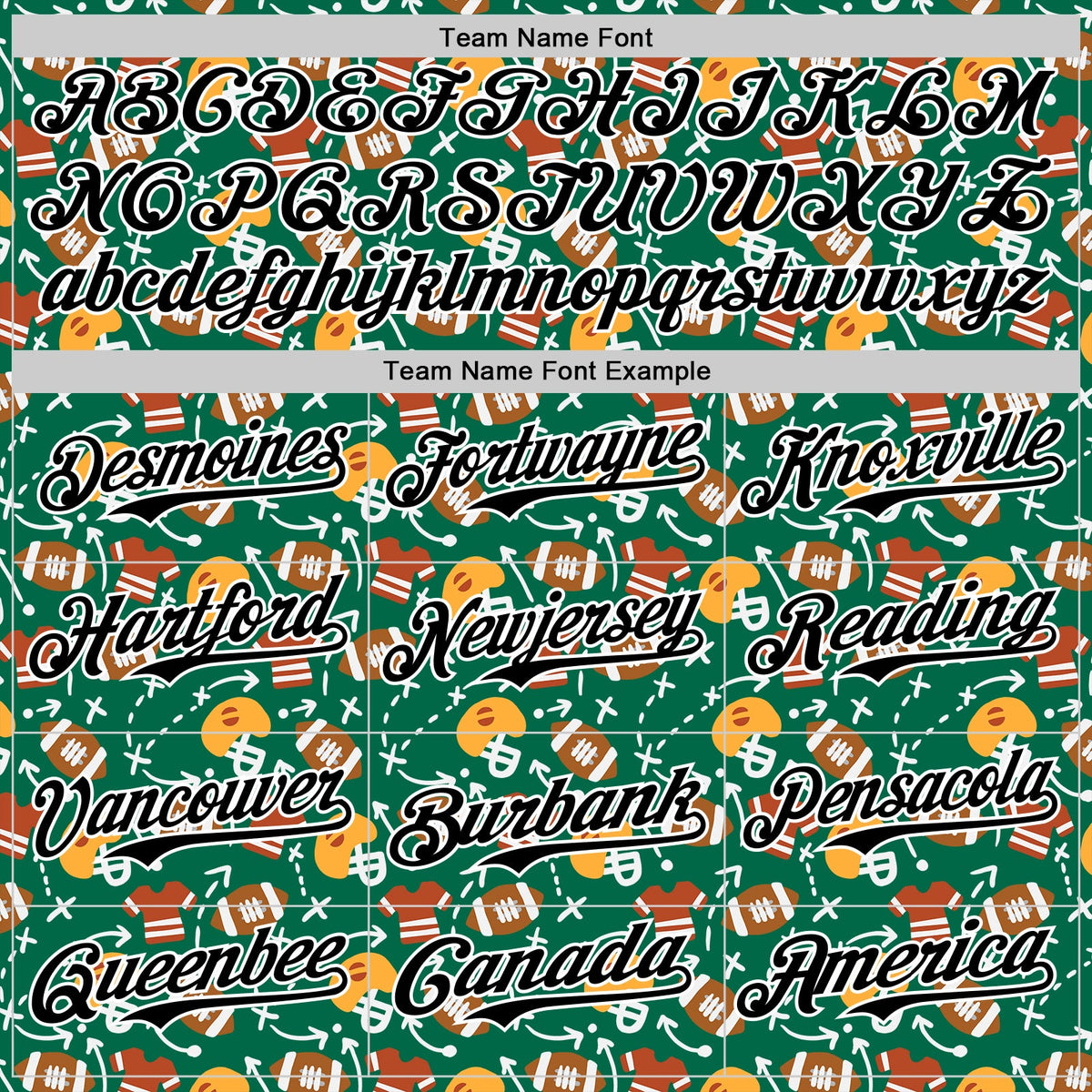 Custom Kelly Green Black-White Comic Doodle Ballgame 3D Pattern Design Authentic Baseball Jersey