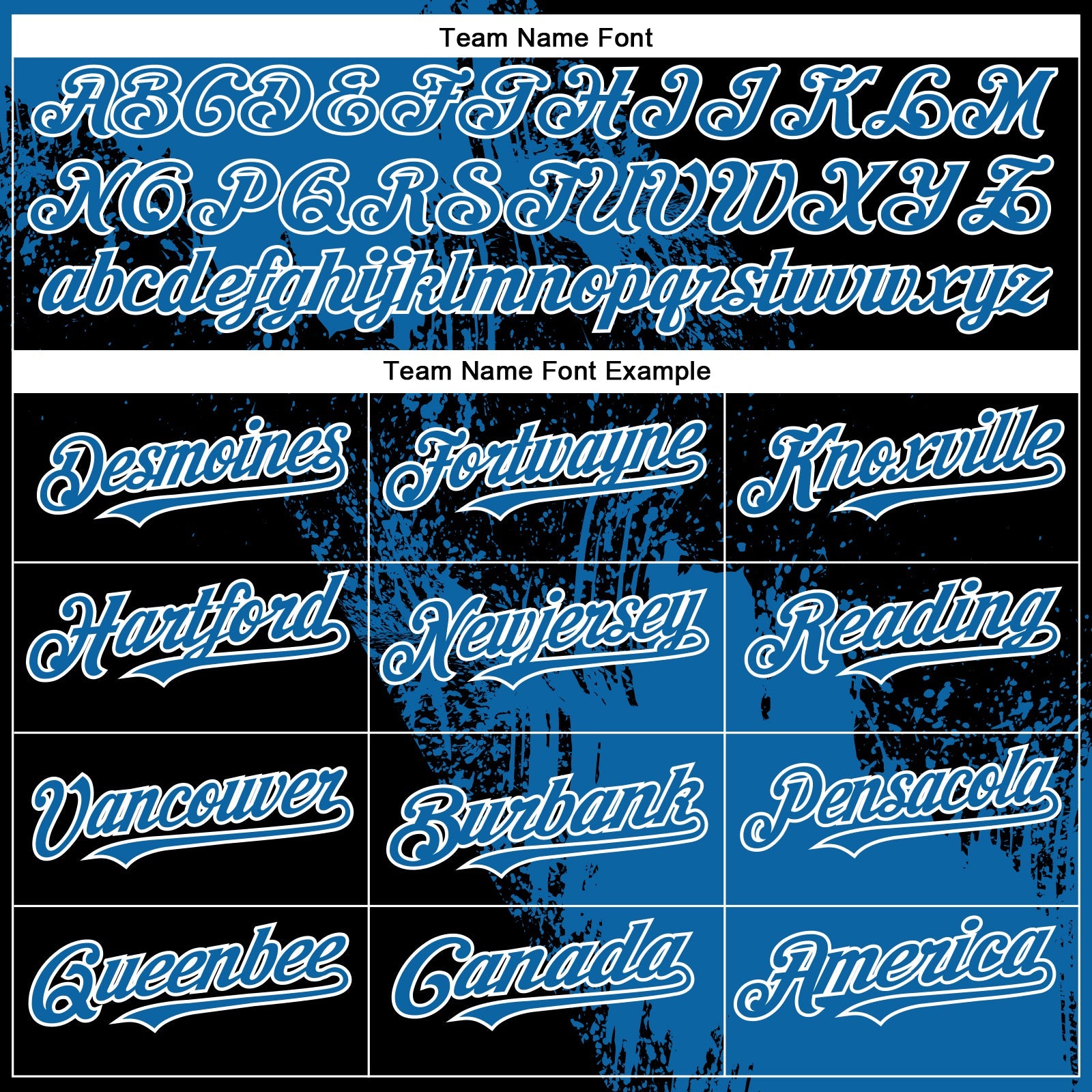 Custom Blue Black-White 3D Pattern Design Abstract Brush Stroke Authentic Baseball Jersey
