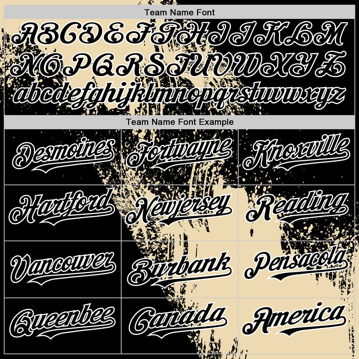 Custom Cream Black-White 3D Pattern Design Abstract Brush Stroke Authentic Baseball Jersey