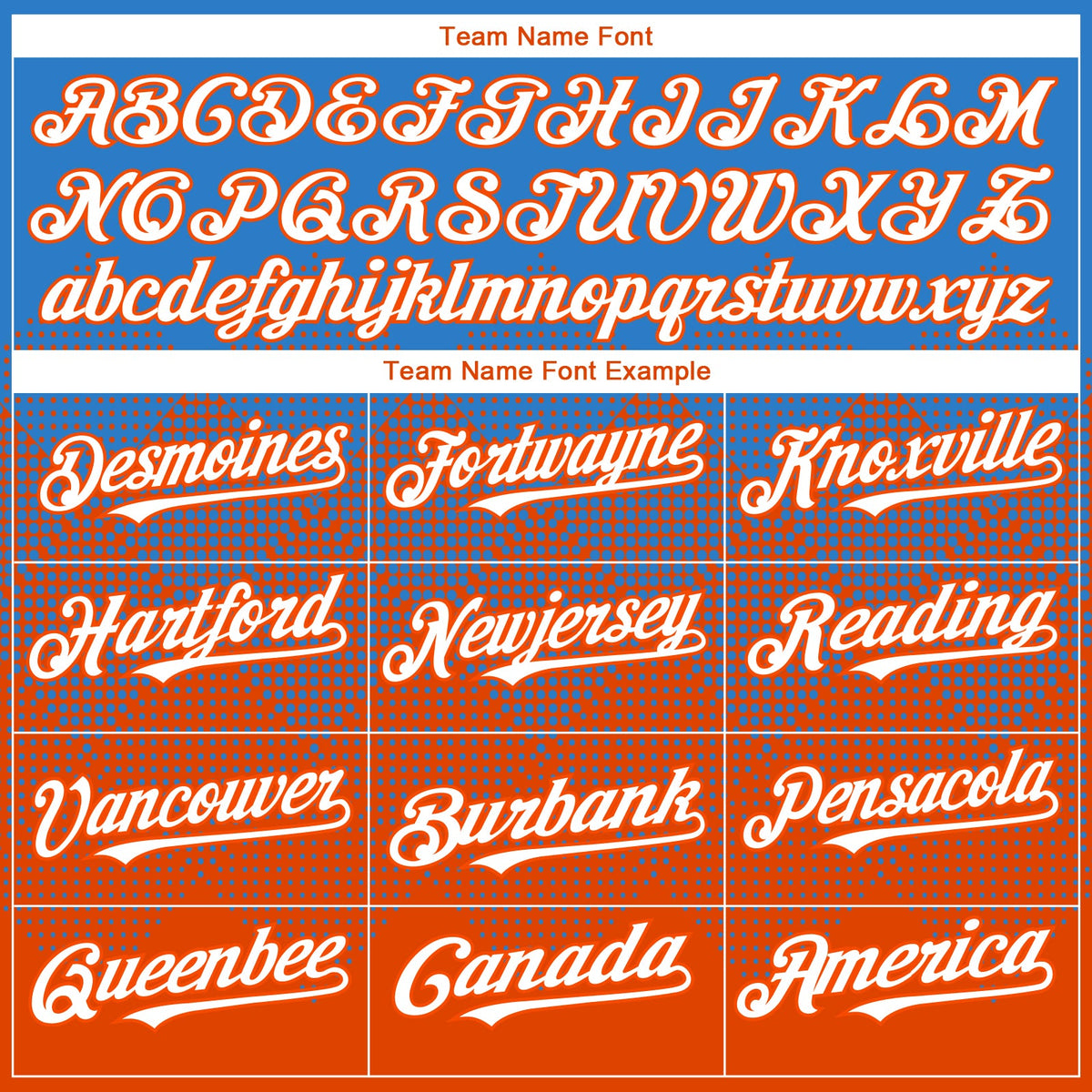 Custom Electric Blue White-Orange 3D Gradient Square Shape Authentic Baseball Jersey