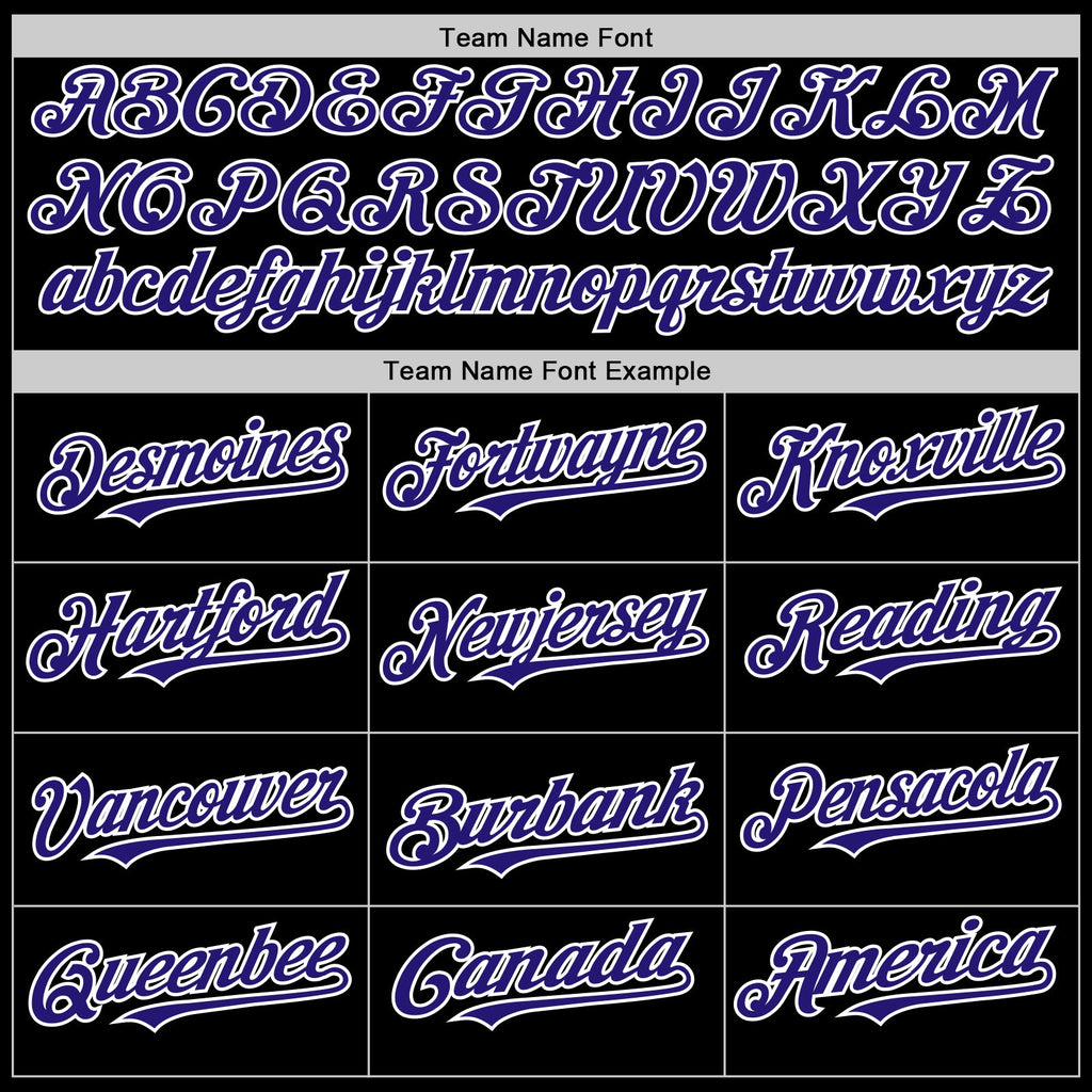 Custom Black Dark Purple Red Yellow Blue-White 3D Urban City Edition Sports Authentic Baseball Jersey