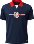 Icon Sports U.S. Soccer USMNT Poly Soccer T-Shirt Game Days Shirt Youth Size - Home Navy