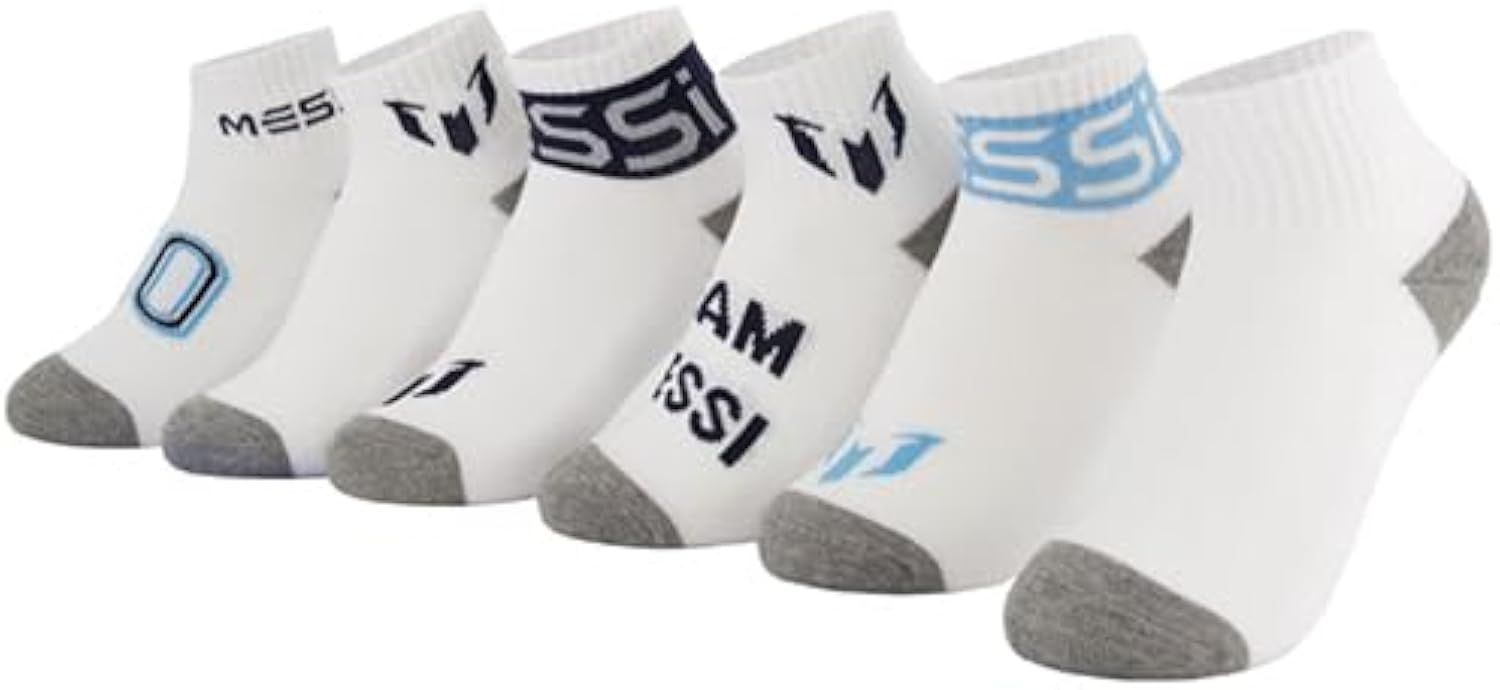Boys' Lifestyle Ankle Socks, 6-pack, Soft & Stretchy, Comfortable