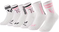 Girls' Lifestyle Crew Socks, 6-Pack, Soft & Stretchy, Comfortable