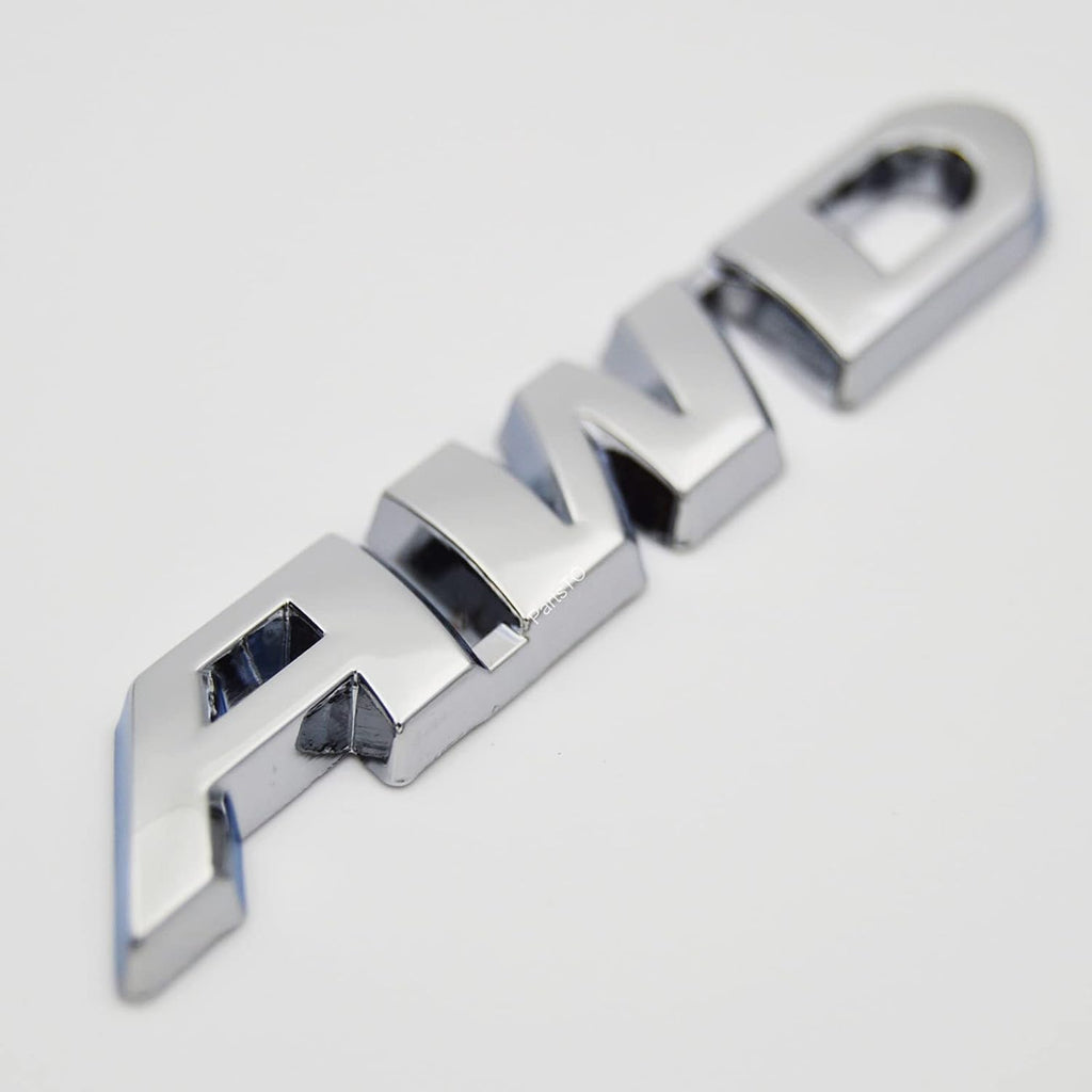 Chrome Metal 3D AWD Emblem Badge with Pre-Adhesive for Honda CR-V for Toyota RAV4 Highlander for Mitsubishi for Nissan Rogue Murano for Mazda Exterior Performance Decal