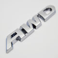Chrome Metal 3D AWD Emblem Badge with Pre-Adhesive for Honda CR-V for Toyota RAV4 Highlander for Mitsubishi for Nissan Rogue Murano for Mazda Exterior Performance Decal