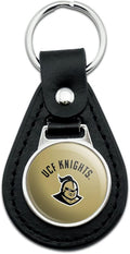 GRAPHICS & MORE Black Leather Central Florida Knights Keychain