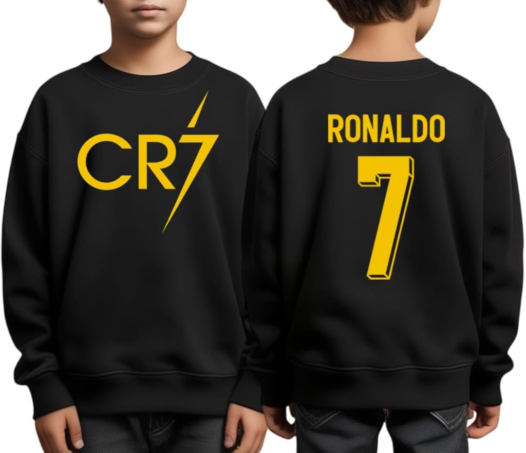 Ronaldo Youth Hoodie, Ronaldo Soccer Fan Sweatshirt, Youth Hoodie, Soccer Sports Fans Gifts, No 7 Football Sweatshirt