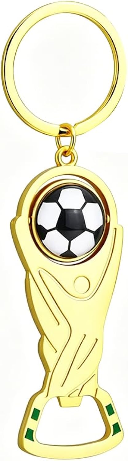 2026 World Cup Soccer Keychain, Creative Bottle Opener Keychain, Soccer Keychain with Opener, Gifts for Football Enthusiasts (B)